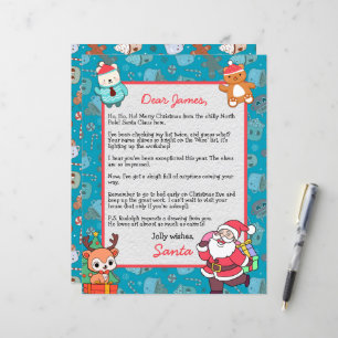 Papier Lettre personnalisée du Père Noël pour enfants