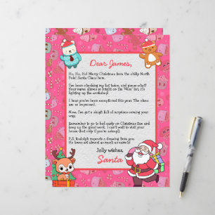 Papier Lettre personnalisée du Père Noël pour enfants