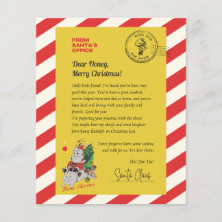 Papier Lettre personnalisée du Père Noël pour les enfants