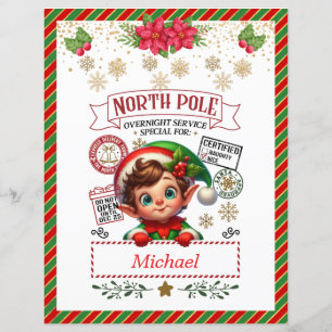 Papier Lettre personnalisée du Père Noël pour les enfants