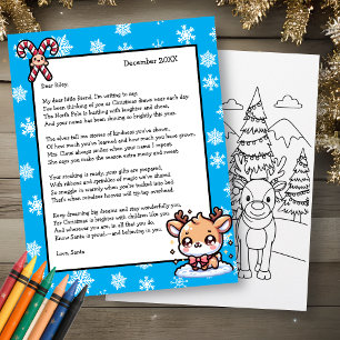Papier Lettre personnalisée du Père Noël pour les enfants