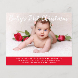 Papier LETTRE PHOTOGRAPHIQUE DE Noël Budget Baby First