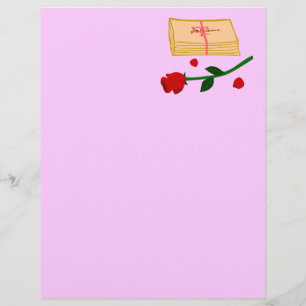 Papier Lettres d'amour romantiques
