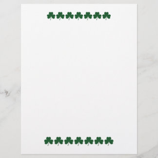 Papier Lignes shamrocks