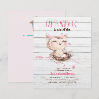 Papier Lilibet Owl Baby Girl Douche