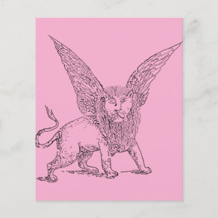Papier Lion ailé symbole de Saint Marc