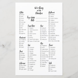 Papier Liste d'emballage du journal des puces