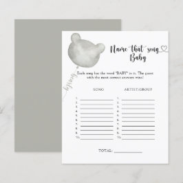 Papier Little Bear Nom que Baby Song