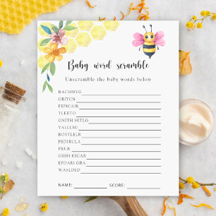 Papier Little Bee - Jeu de mots mêlés pour bébé