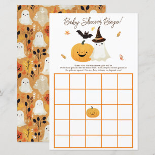 Papier Little Boo Halloween Baby shower cadeau Bingo
