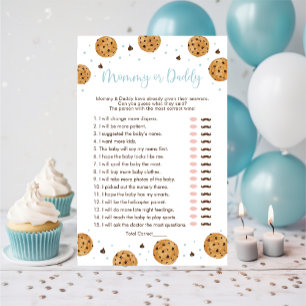 Papier Little Cookie Blue Boy Mommy ou papa Showgame