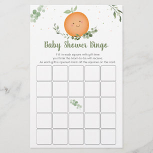 Papier Little Cutie Green Baby shower Bingo Jeu