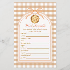 Papier Little Cutie Pie Word Scramble 1er Anniversaire