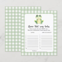 Little Frog baby shower - Nom que Baby Song