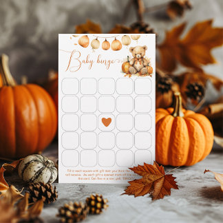 Papier Little ours citrouille automne baby shower de bing