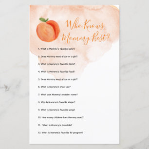Papier Little Peach Summer Qui Connaît Mommy Meilleur Jeu