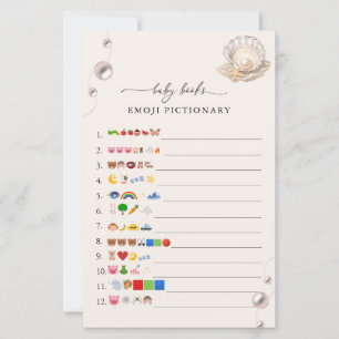 Papier Little Pearl Baby Books Emoji Pictionary Jeu
