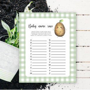 Papier Little Potato - Baby name race jeu