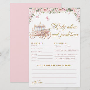 Papier Little Princess Baby shower Conseils et prédiction