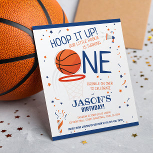 Papier Little Rookie Basketball Blue Budget 1er anniversa