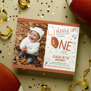 Papier Little Rookie Football Budget Photo 1er anniversai