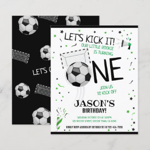 Papier Little Rookie Soccer Budget 1er anniversaire