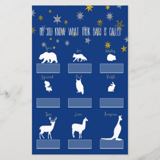 Papier Little Star Name My Baby Game