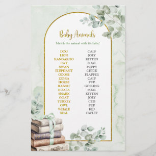 Papier Livre de verdure Bébé Animaux Jeu