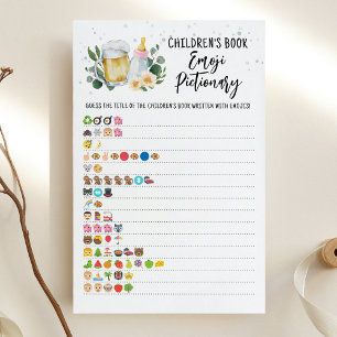 Papier Livre pour enfants Baby Is Brewing Pictionary Emoj