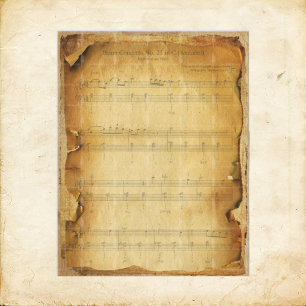 Papier Livre vintage Grungy Mozart