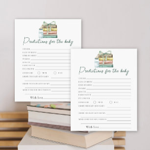 Papier Livres baby shower - prédictions et conseils bébé