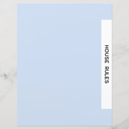 Papier Location de vacances Classeur de bienvenue - Sujet