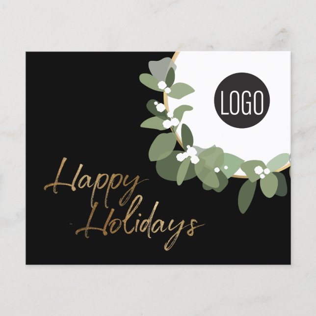 Papier Logo de l'entreprise Joyeux jours fériés Pas de ph (Devant)