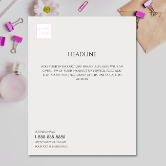 Papier Logo minimaliste Gris pour le marketing d'entrepri