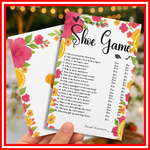 Papier Love at First Spritz Mariage Shoe Game