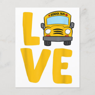 Papier Love School Bus Driver Schoolbus Busdriver
