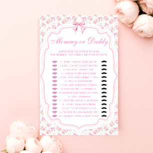 Papier Love Shack maman ou papa Baby shower jeu