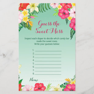 Papier Luau Baby shower tropical Jeu IMPRIMÉ