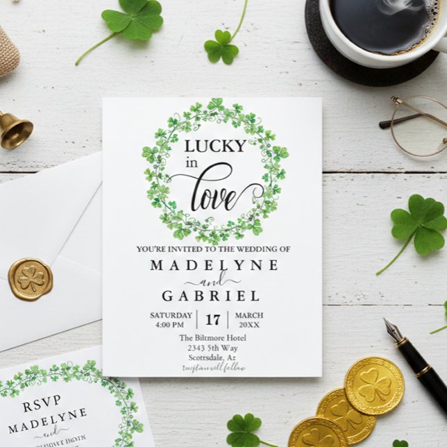 Papier Lucky in Love Mariage St. Patrick's Day Budget (Créateur téléchargé)