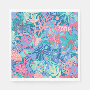 Papier-Lunch-Napkin in stilvoller Grafik Serviette