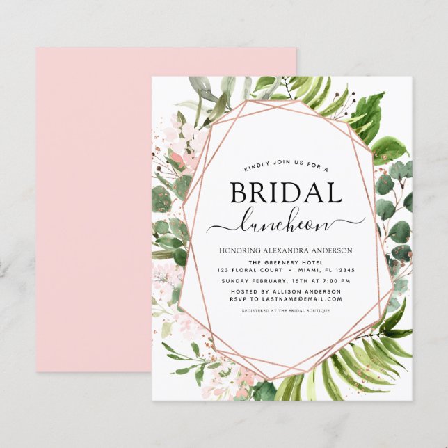 Papier Luncheon de Baby Shower de Fiançailles dans les To (Devant / Derrière)