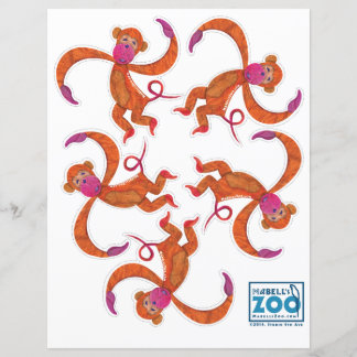 Papier Mabell's Zoo Monkey Cutout