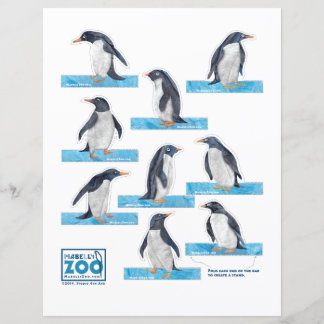 Papier Mabell's Zoo Penguin Cutouts