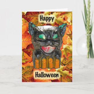 Papier Mache Halloween-Karte Karte