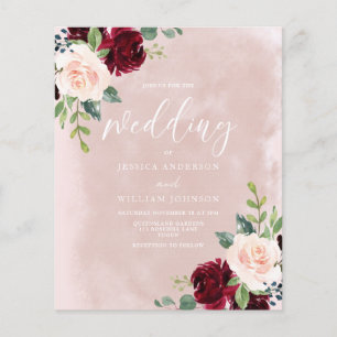 Papier Magnifique Faire-part de mariage budgétaire Bourgo