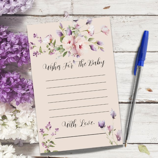 Papier Magnolia Lavender Souhaite Pour Le Jeu De Baby sho (Créateur téléchargé)