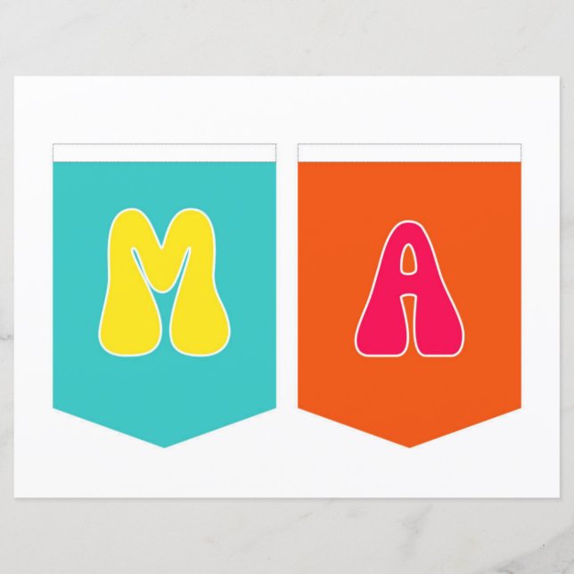 Papier Maligayang Kaarawan MA Bannière (Devant)