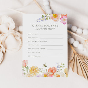 Papier Maman Bee Vœux floraux pour jeu bébé