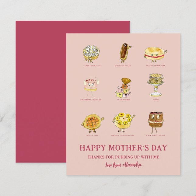 Papier Maman Merci Pour La Journée Des Mères Drôle Qui Di (Devant / Derrière)