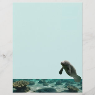 Papier Manatee Stationnaire